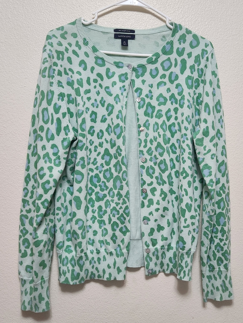 Lands' End Mint Green Knit Sweater - Picture 2 of 10